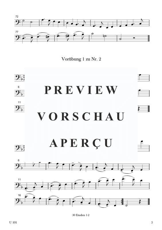 Produktgalerie: Seite 6 von 11 30 Etuden, , Kontrabass