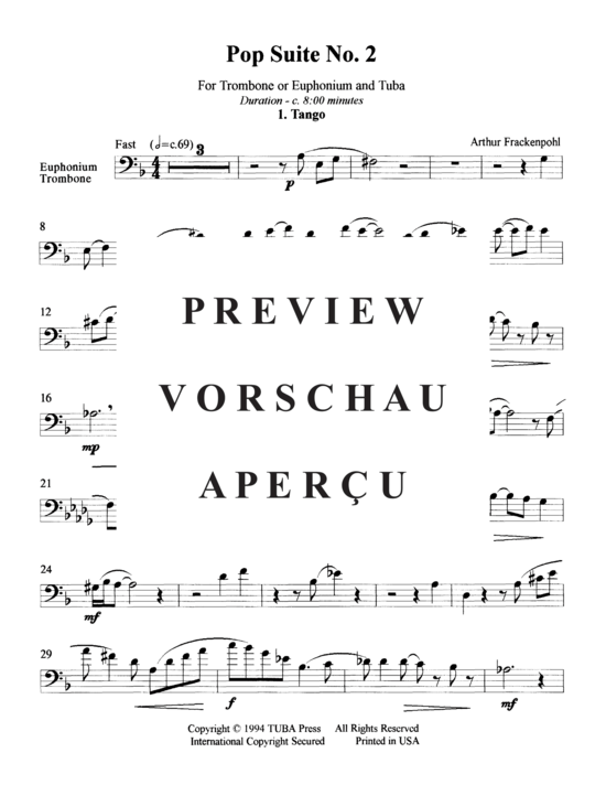 Produktgalerie: Seite 15 von 21 Pop Suite No. 2 , , (Tuba Duett ET)
