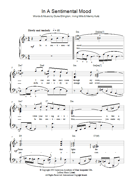 Product gallery: Page 1 of 1 In A Sentimental Mood, Duke Ellington