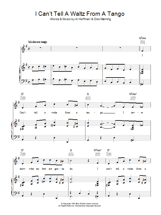 Product gallery: Page 1 of 1 I Can't Tell A Waltz From A Tango, Alma Cogan