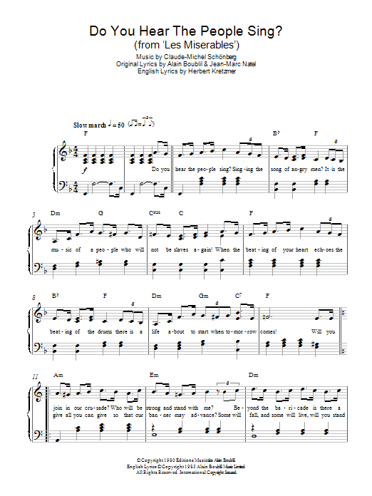 Product picture to: Do You Hear The People Sing? (from Les Miserables)