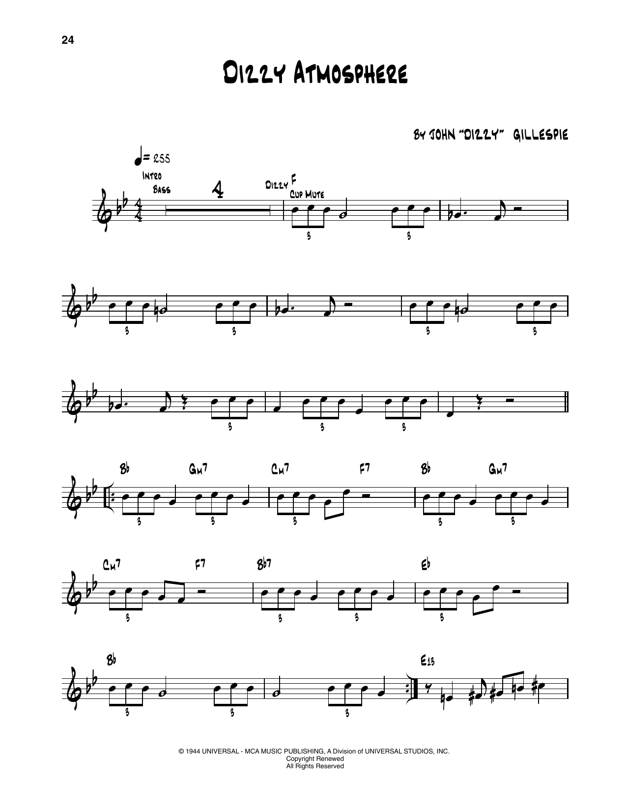 Produktgalerie: Seite 1 von 1 Dizzy Atmosphere, Dizzy Gillespie, Trompete