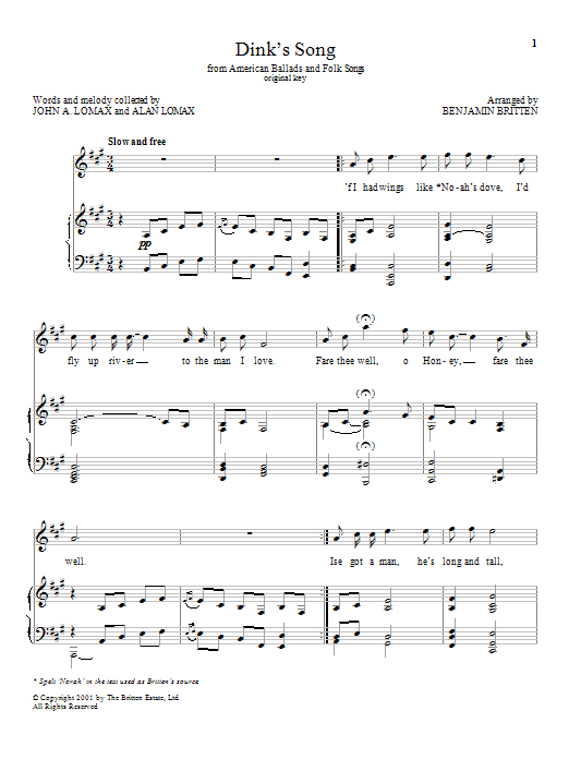 Produktbild zu: Dink's Song
