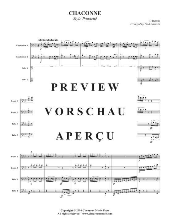 Product gallery: Page 3 of 18 Chaconne , , (Tuba Quartett EETT)