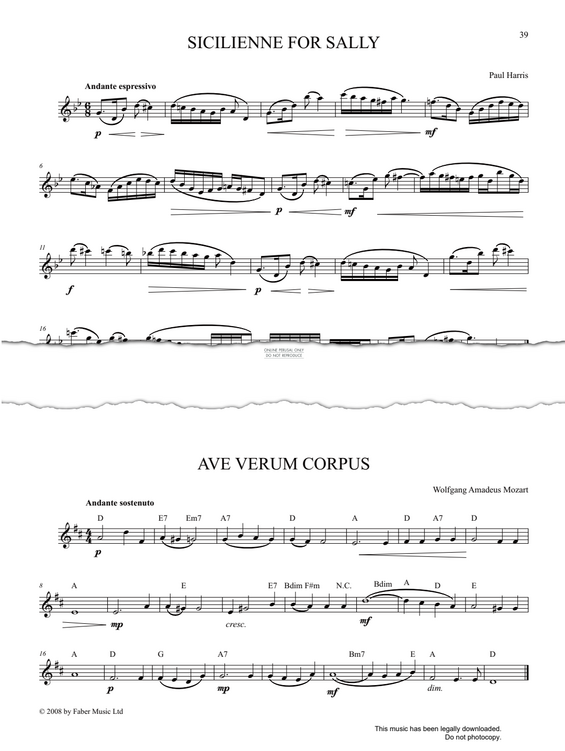 Product gallery: Page 1 of 1 Ave Verum Corpus, Wolfgang Amadeus Mozart