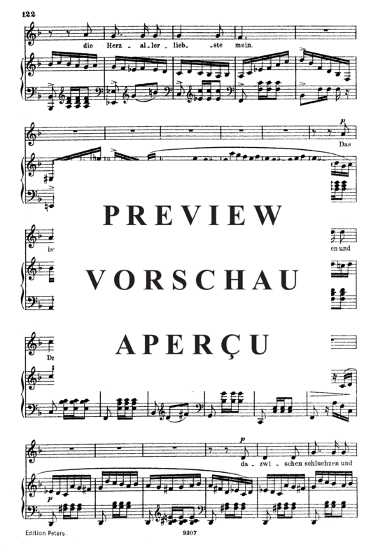 Product gallery: Page 3 of 4 Das ist ein Flöten und Geigen, Op.48 No.9, , High Voice and Piano
