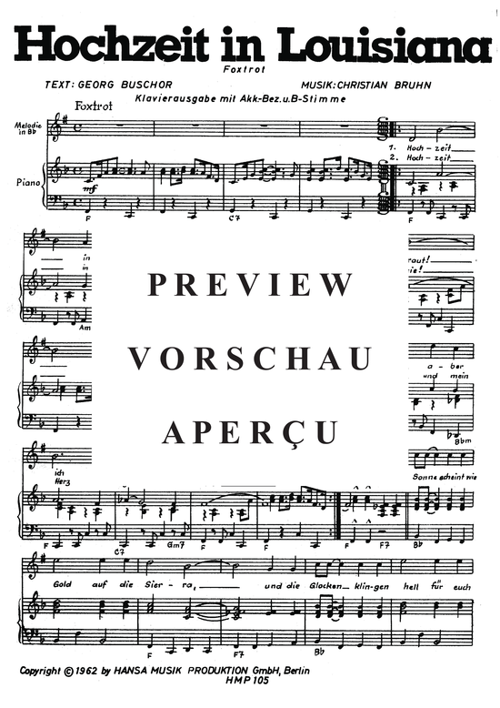 Produktgalerie: Seite 4 von 4 Hochzeit in Louisiana, Valente, 	Catarina, Klavier und Gesang