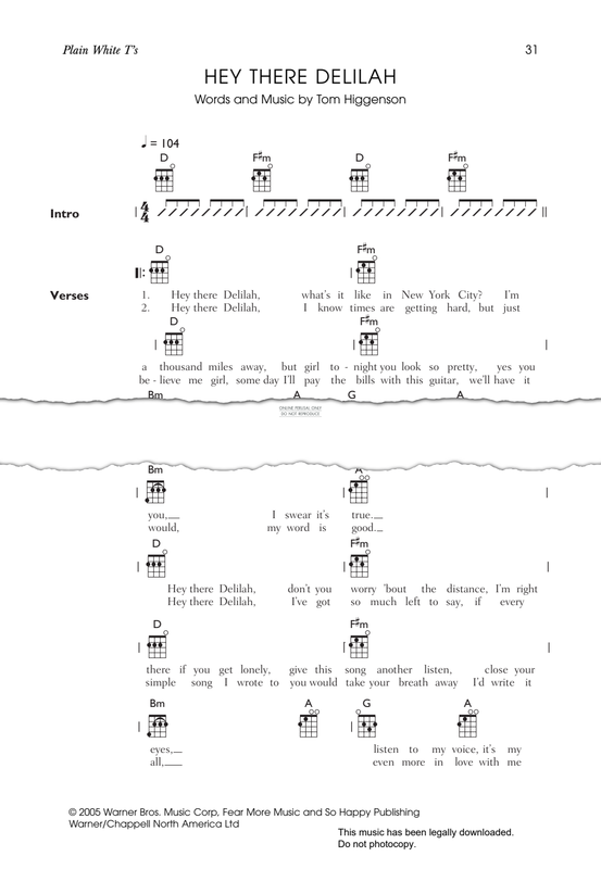 Product gallery: Page 1 of 1 Hey There Delilah, Plain White T's