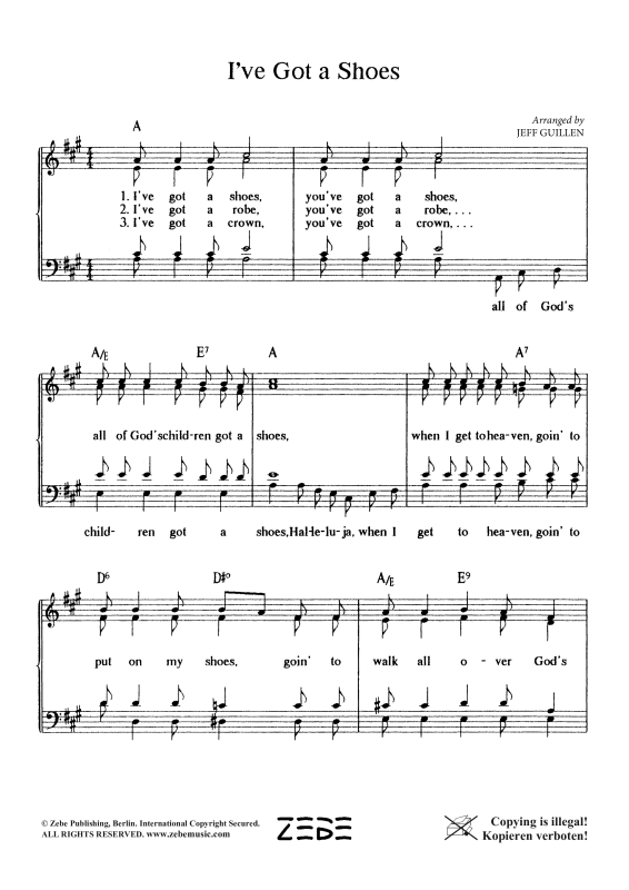 Produktgalerie: Seite 1 von 4 I´ve Got a Shoes, , Gemischter Chor