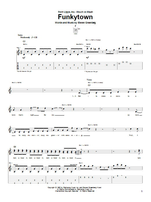 Product gallery: Page 1 of 1 Funkytown, Lipps Inc.