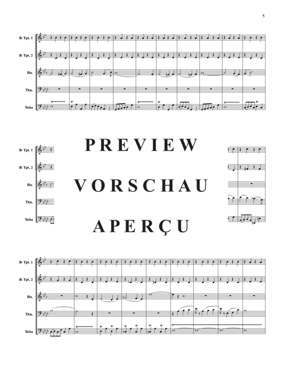 gallery: Stars & Stripes Forever , , (Blechbläserquintett, Horn in F+B)