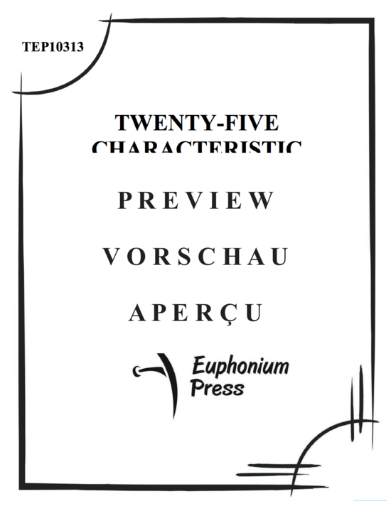 Product gallery: Page 2 of 21 Twenty-five Characteristic Etudes , , (Tuba Solo)