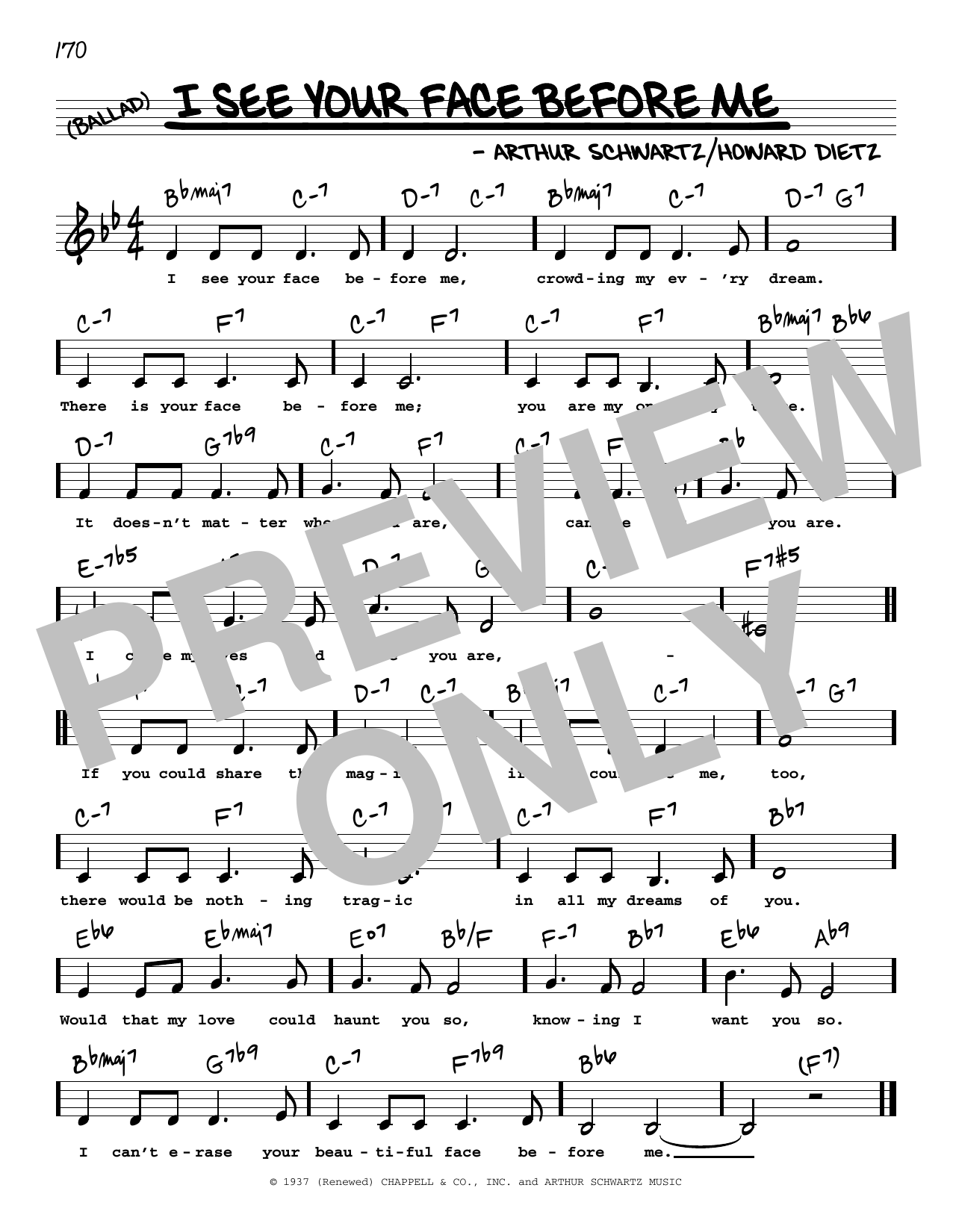 Produktbild zu: I See Your Face Before Me (Low Voice)