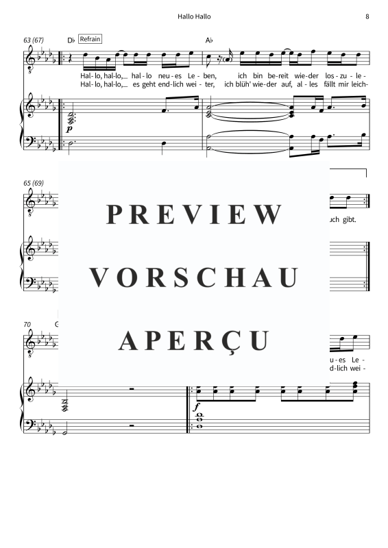 Produktgalerie: Seite 10 von 11 Hallo Hallo, Berge, (Gesang und Klavier)