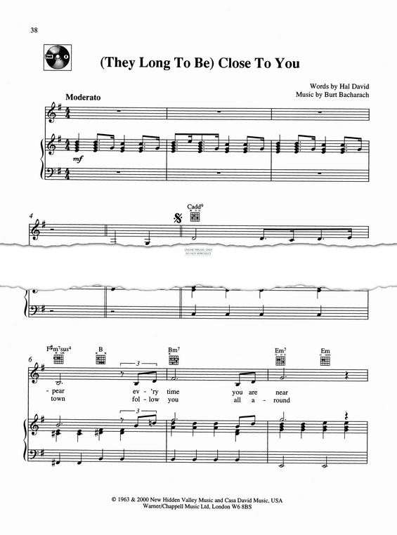 Produktbild zu: (They Long To Be) Close To You