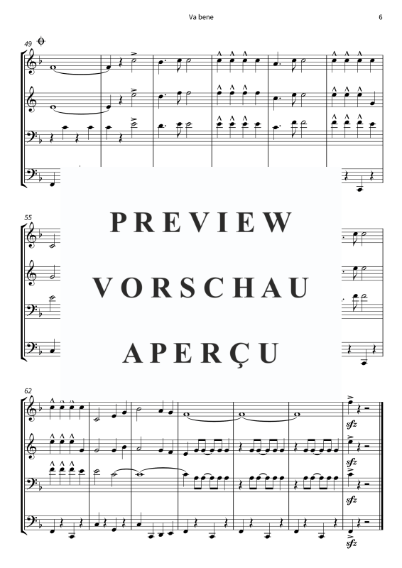 Produktgalerie: Seite 8 von 11 Va bene, Peter Kraus, (Blechbläserquartett)
