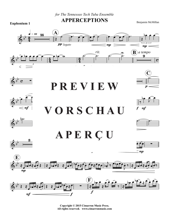 Product gallery: Page 16 of 21 Apperceptions , , (4x Baritone, 4x Tuba)