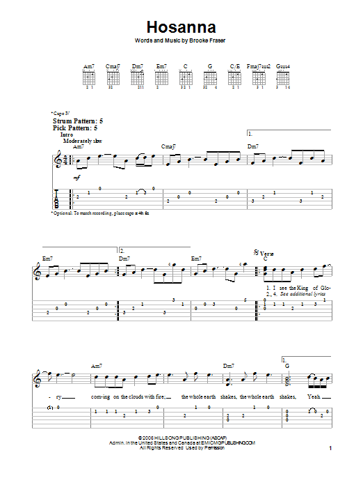 Product gallery: Page 1 of 1 Hosanna, Hillsong United