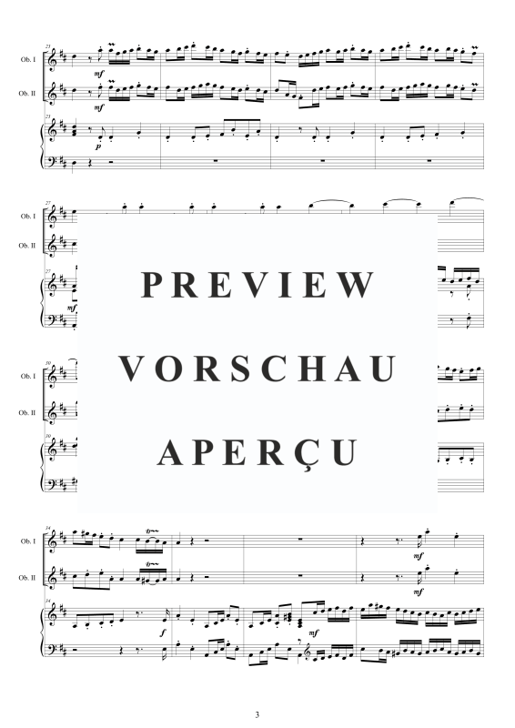 Product gallery: Page 4 of 11 Oboe Concerto No.12 in D-Dur Op.9, , 2 Oboes and Harpsichord