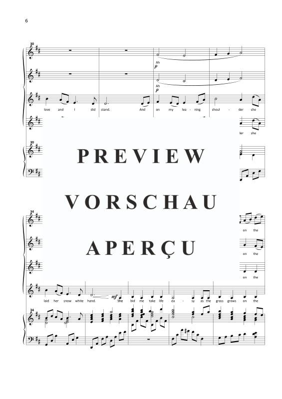 Produktgalerie: Seite 9 von 11 Four Irish Songs, , Frauenchor SSAA und Klavier