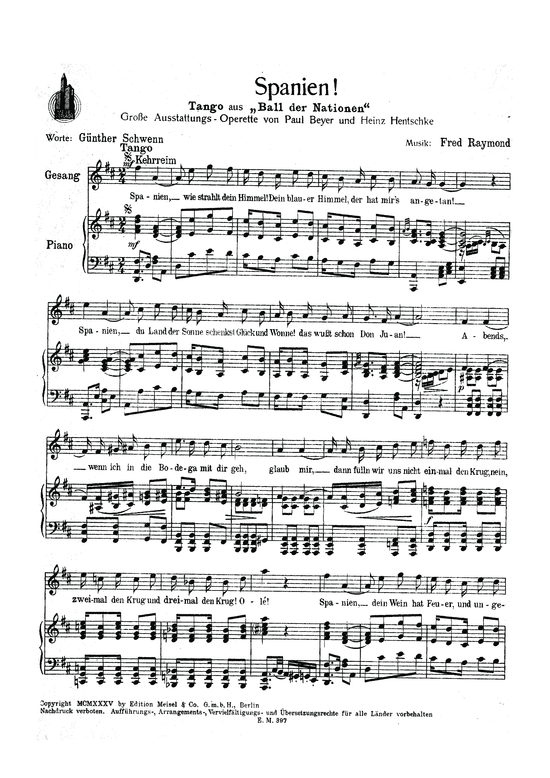 Produktbild zu: Spanien!aus: Ball der Nationen (Operette)