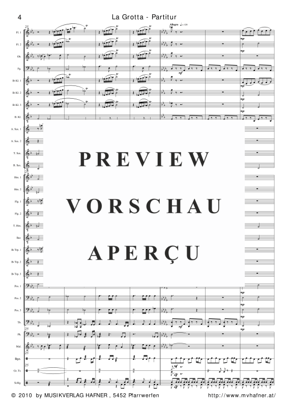 Product gallery: Page 9 of 11 La Grotta, , (large wind orchestra)