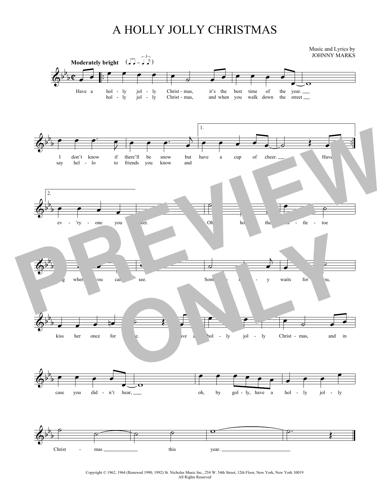 Product gallery: Page 1 of 1 A Holly Jolly Christmas, Johnny Marks
