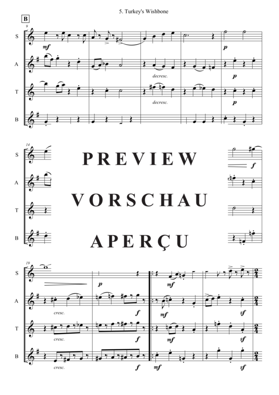 gallery: Turkey´s Wishbone , , (Saxophon Quartett SATB)
