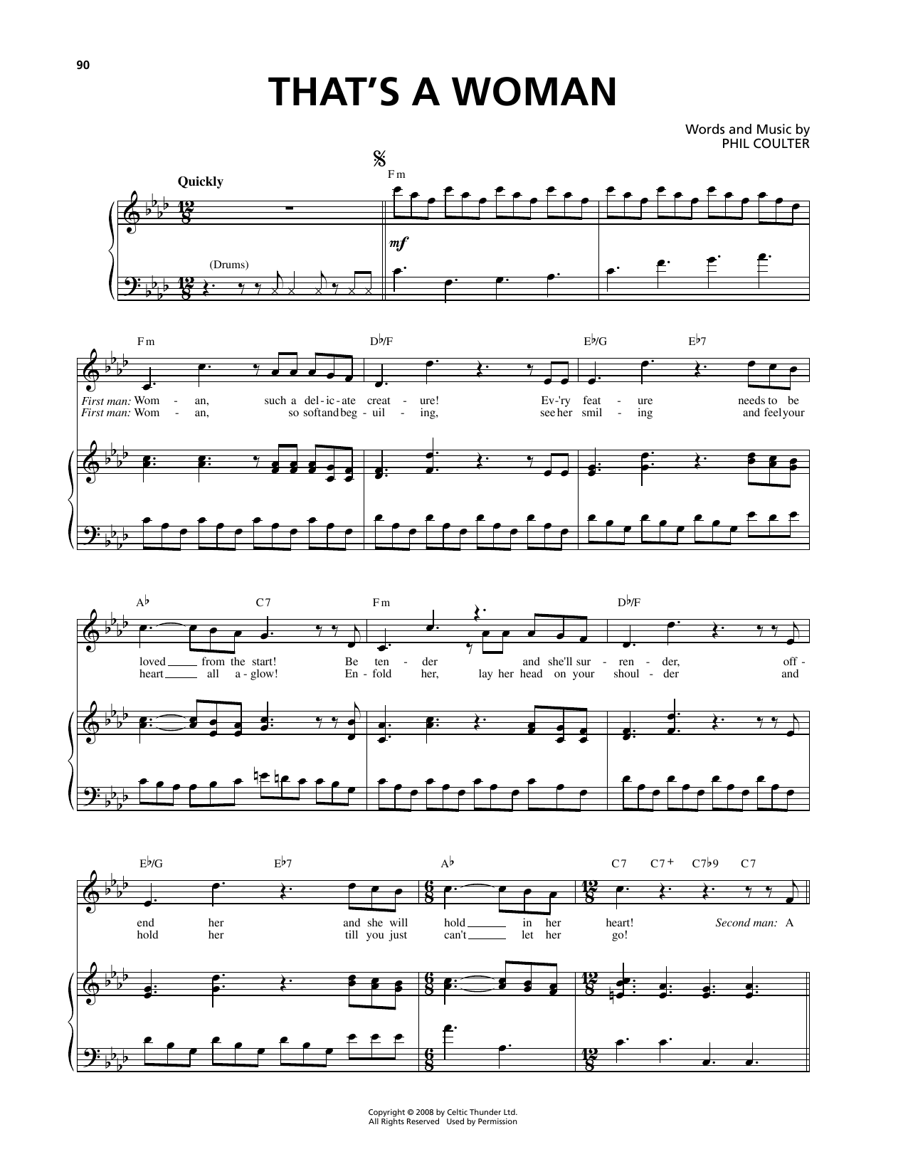Produktgalerie: Seite 1 von 1 That's A Woman, Celtic Thunder, Gesang, Klavier