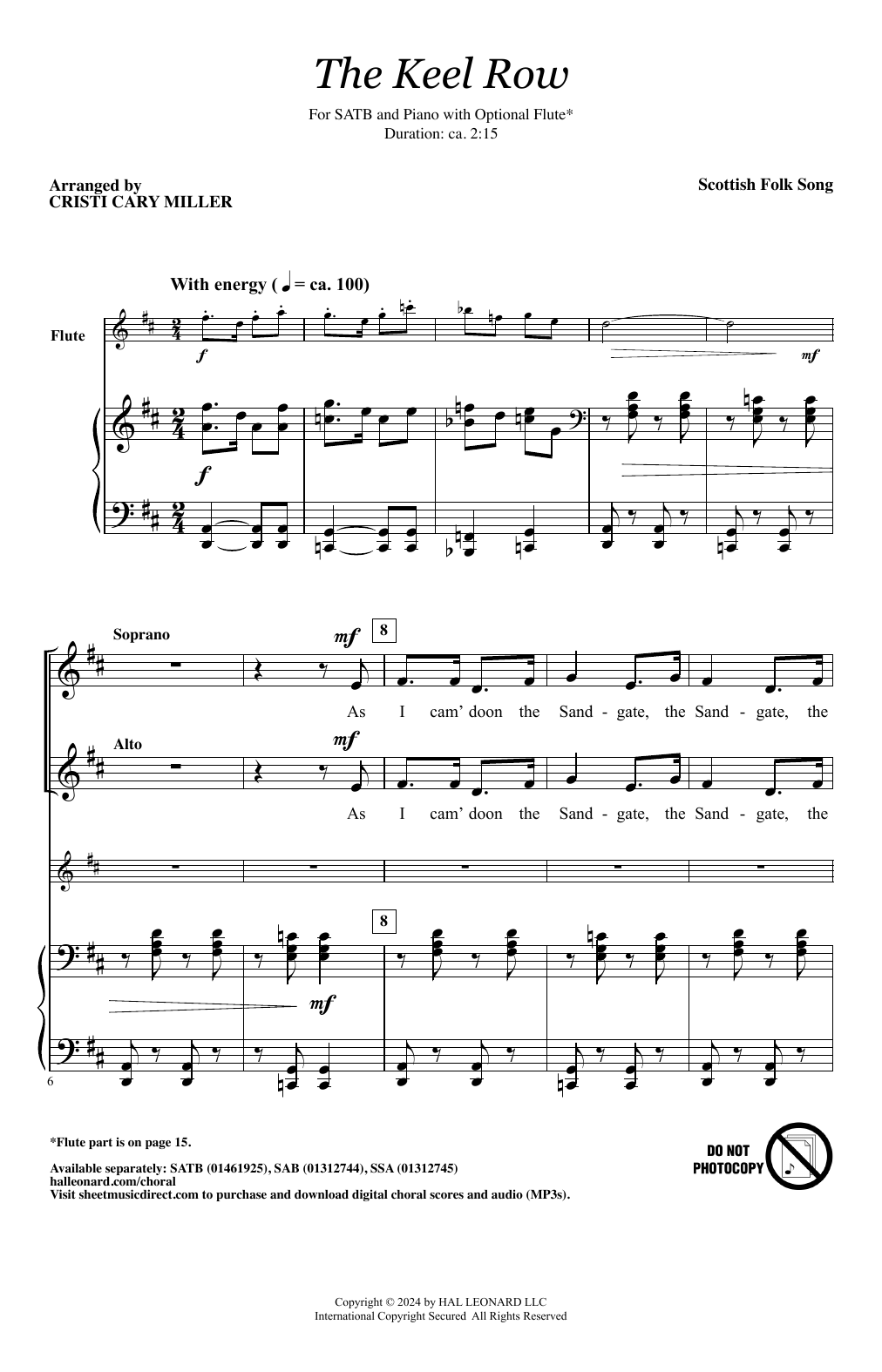 Produktgalerie: Seite 1 von 1 The Keel Row (arr. Cristi Cary Miller), Scottish Folk Song, Chor