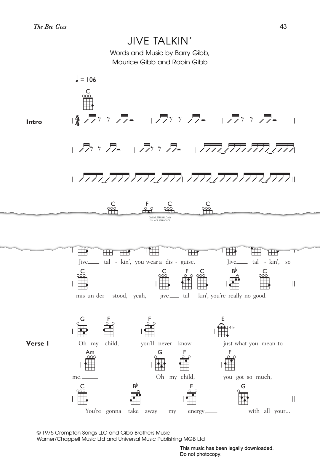 Product gallery: Page 1 of 1 Jive Talkin', The Bee Gees