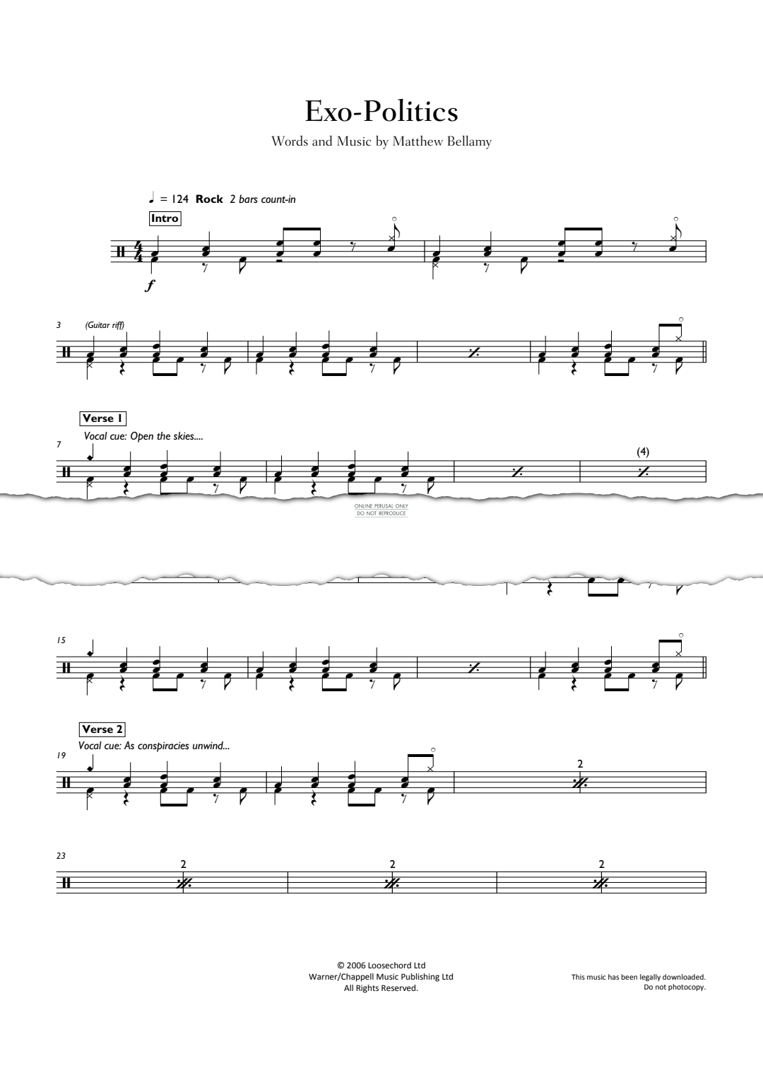 Product gallery: Page 1 of 1 Exo-Politics, Muse