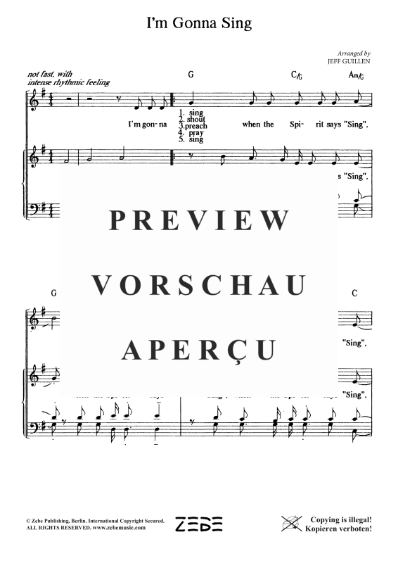 Produktgalerie: Seite 3 von 4 I´m Gonna Sing, , Gemischter Chor