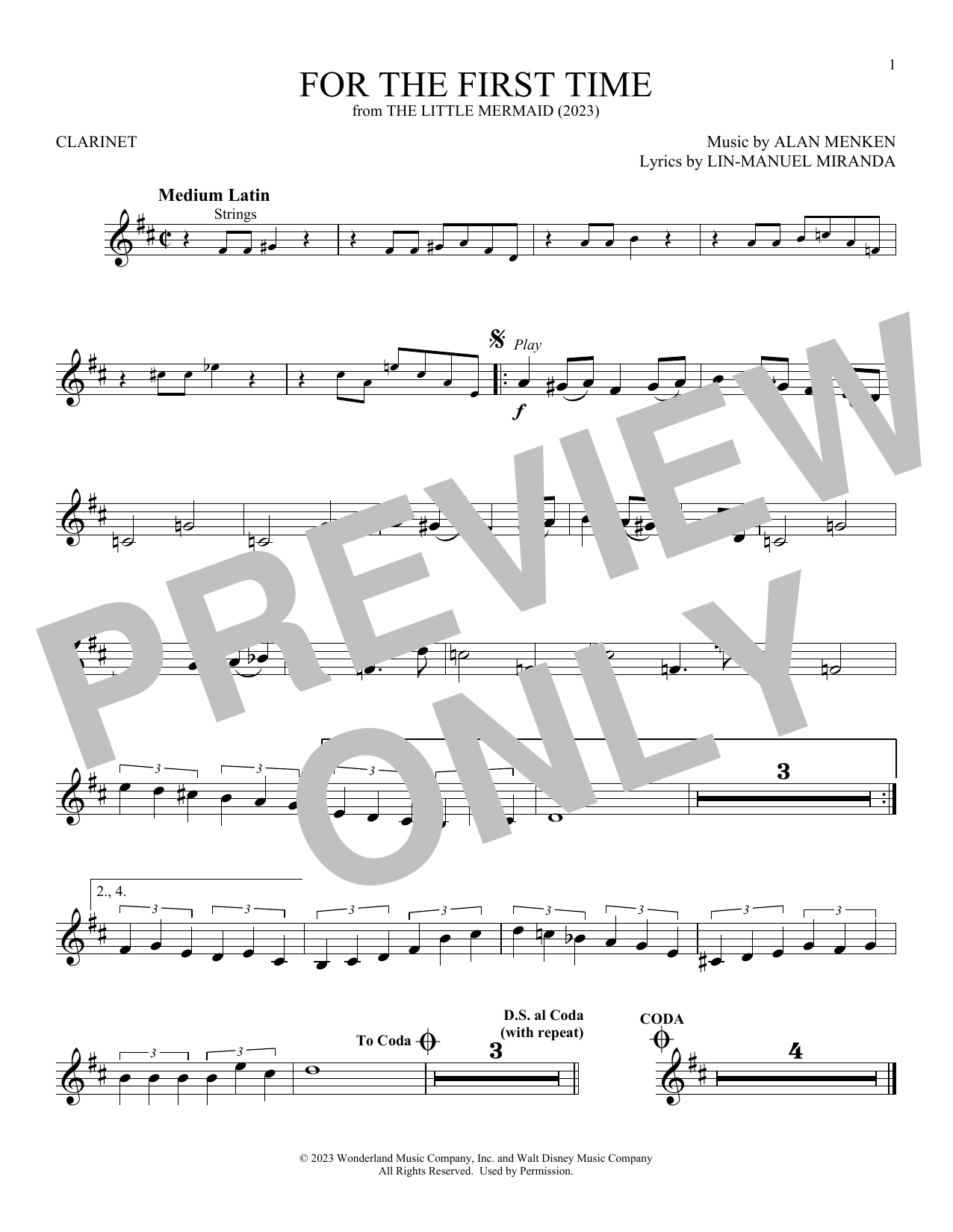 Product gallery: Page 1 of 1 For The First Time (from The Little Mermaid) (2023), Halle Bailey