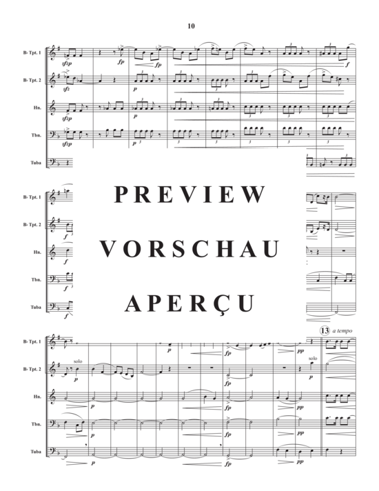 gallery: Finale from American String Quartet No. 12 in F Major , , (Blechbläserquintett)