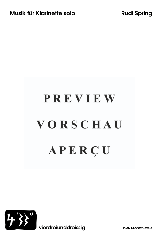 gallery: Musik für Klarinette solo, , Drei Solo Werke