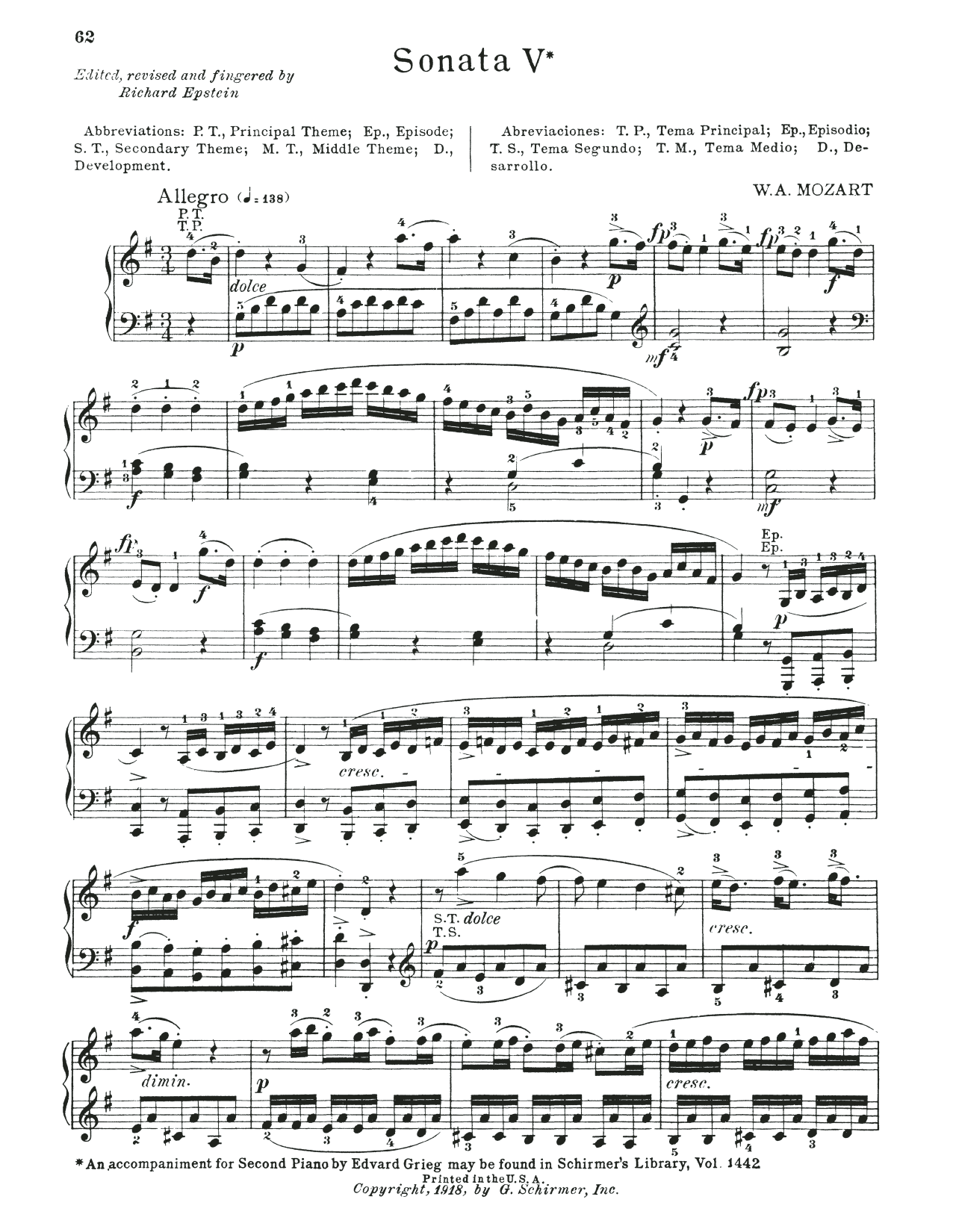 Produktbild zu: Sonata In G Major, K. 283