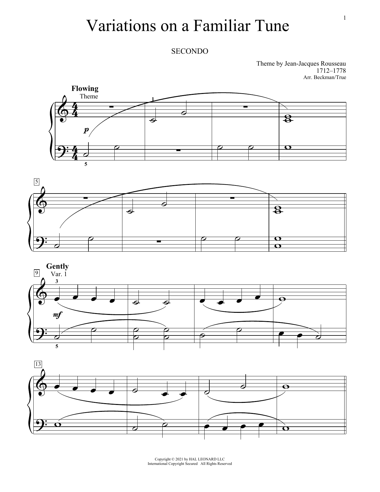 Product picture to: Variations On A Familiar Tune