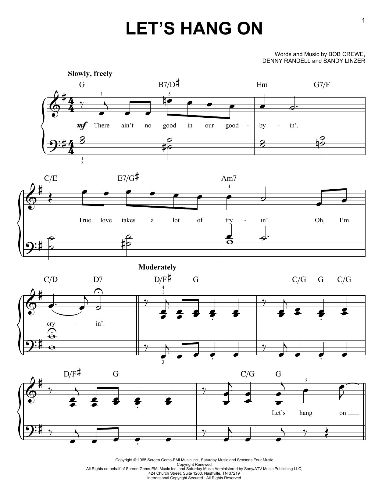 Produktbild zu: Let's Hang On