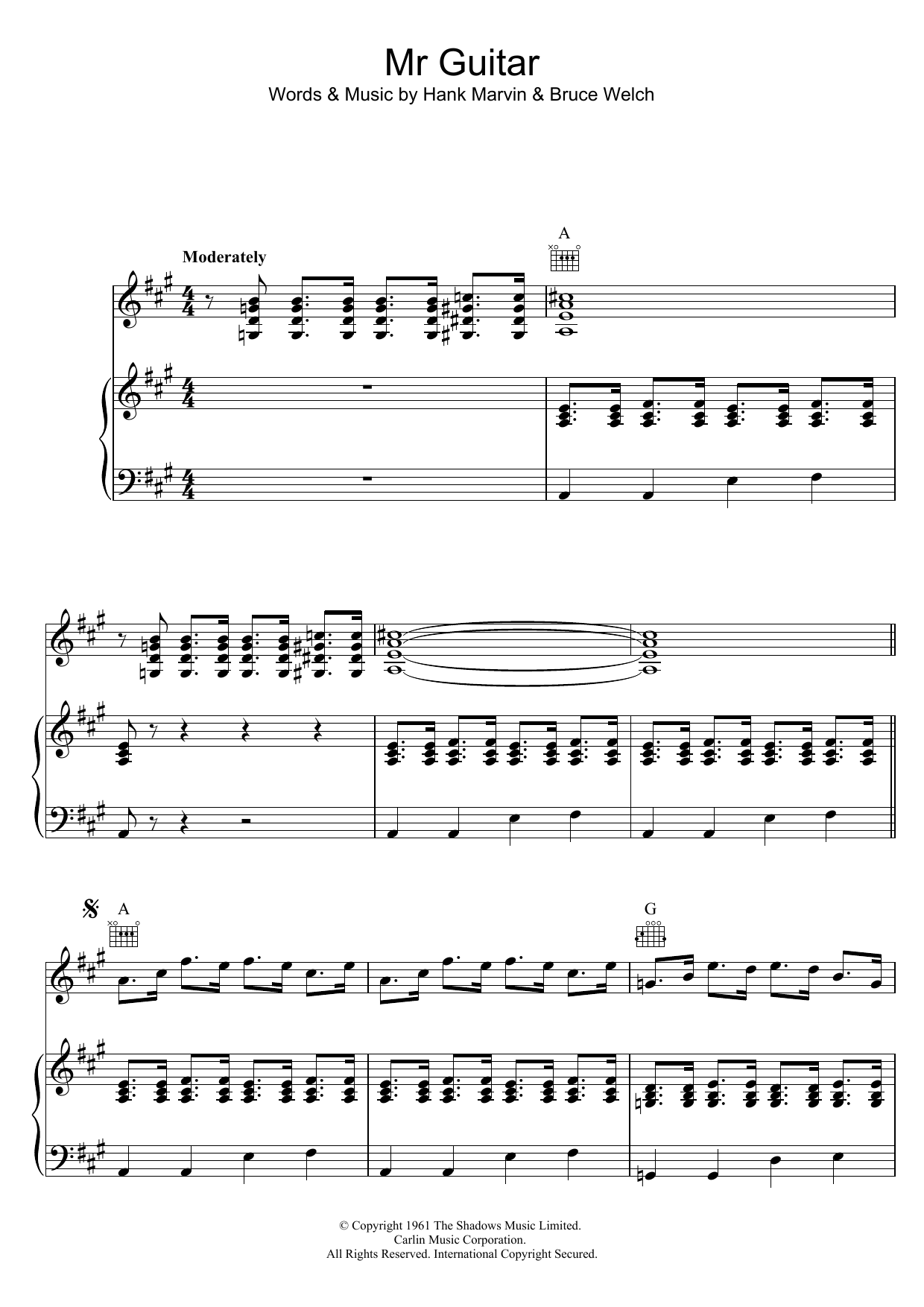 Produktgalerie: Seite 1 von 1 Mr Guitar, Bert Weedon, Gesang, Gitarre, Klavier
