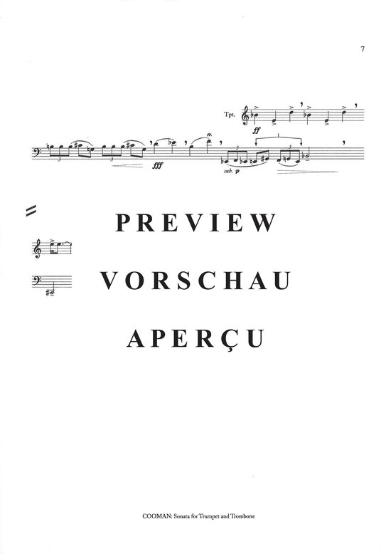 Produktgalerie: Seite 8 von 10 Sonata for Trumpet and Trombone , , (Trompete in C + Posaune)