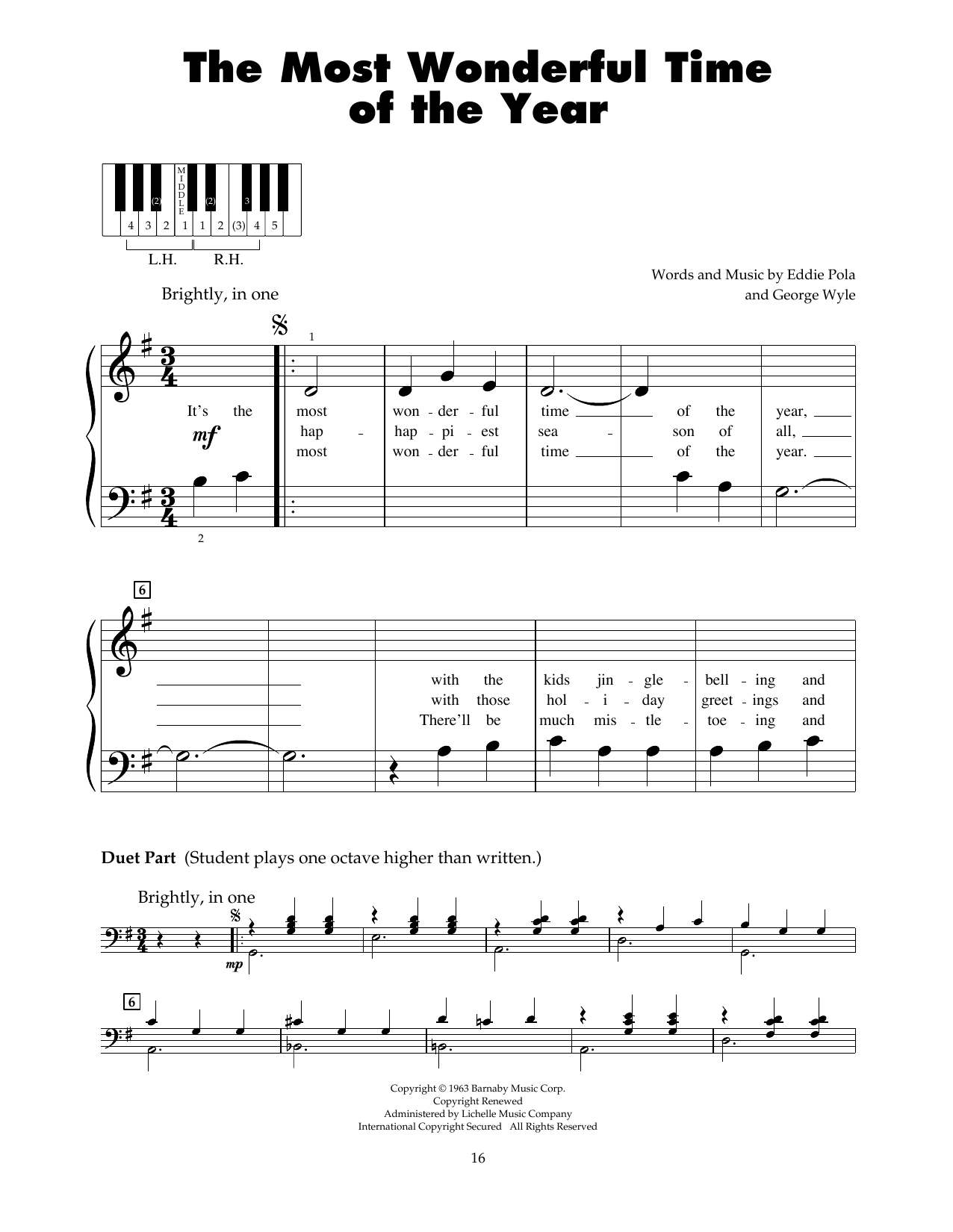 Produktgalerie: Seite 1 von 1 The Most Wonderful Time Of The Year, Andy Wiliams, Klavier
