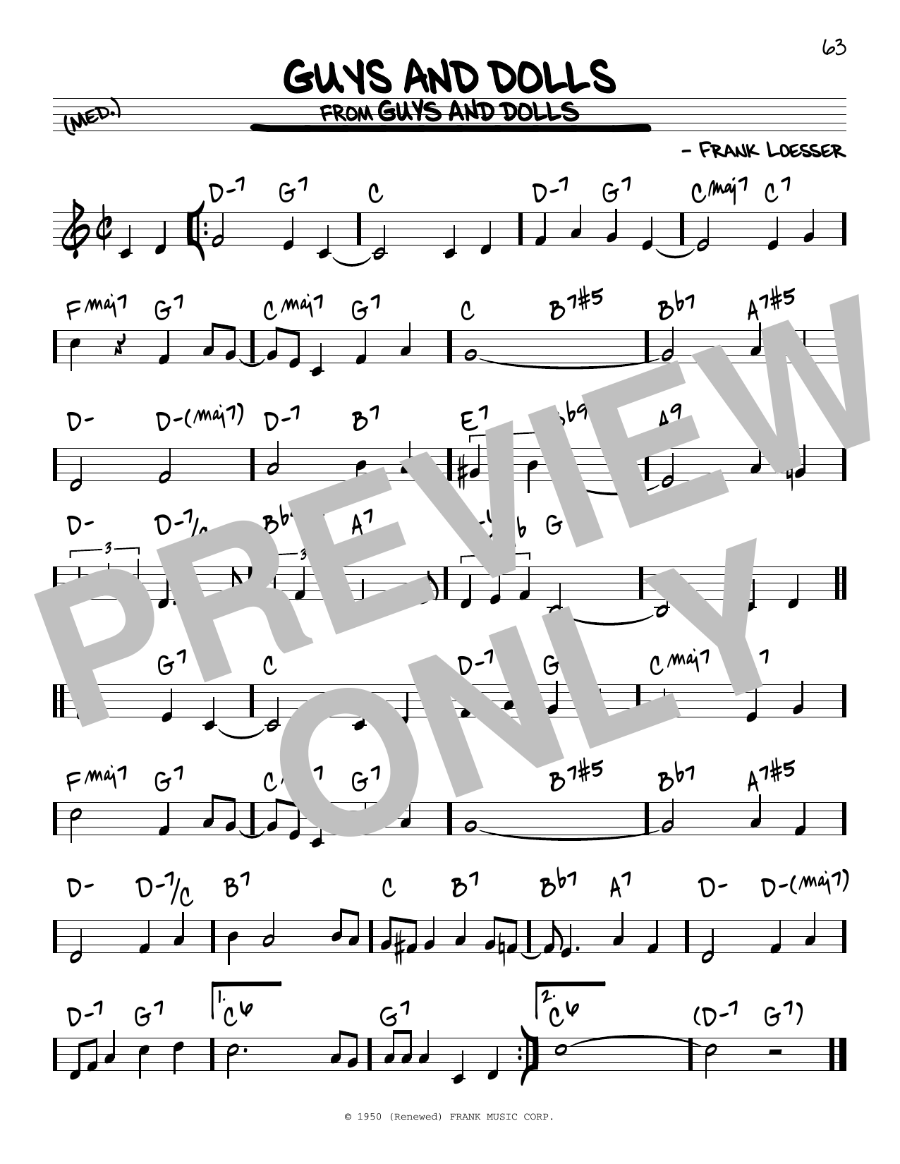 Produktbild zu: Guys And Dolls
