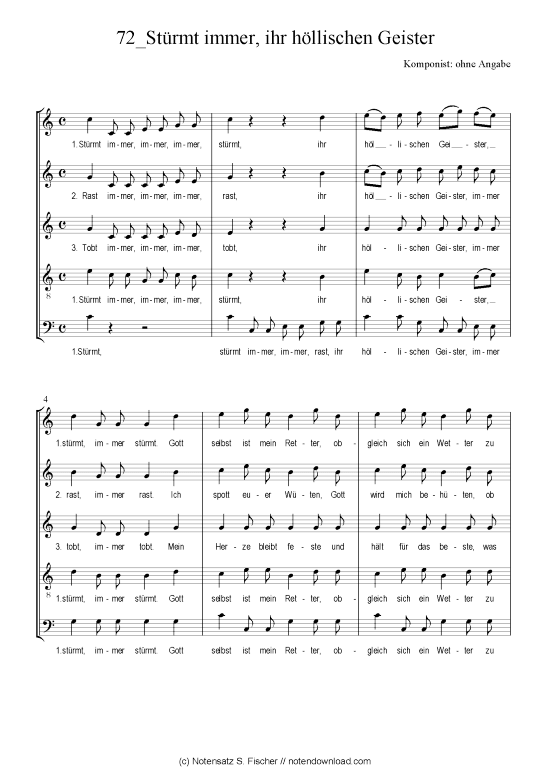 Product picture to: Stürmt immer, ihr höllischen Geister 