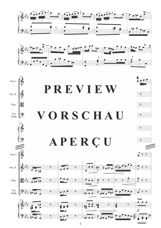 Produktgalerie: Seite 7 von 11 Cembalo Konzert Nr. 3 C-Moll, , Cembalo und Streichorchester