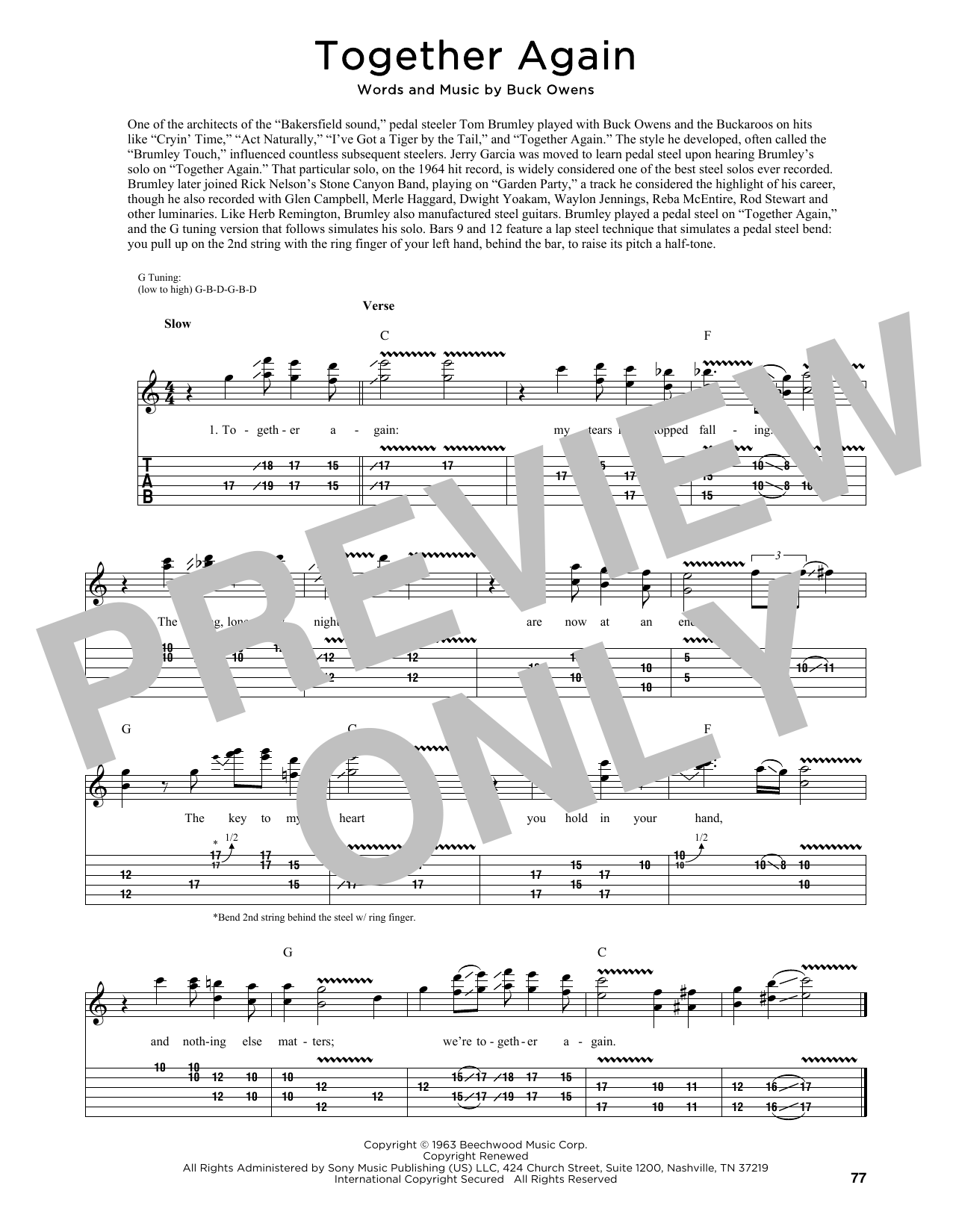 Product picture to: Together Again (arr. Fred Sokolow)