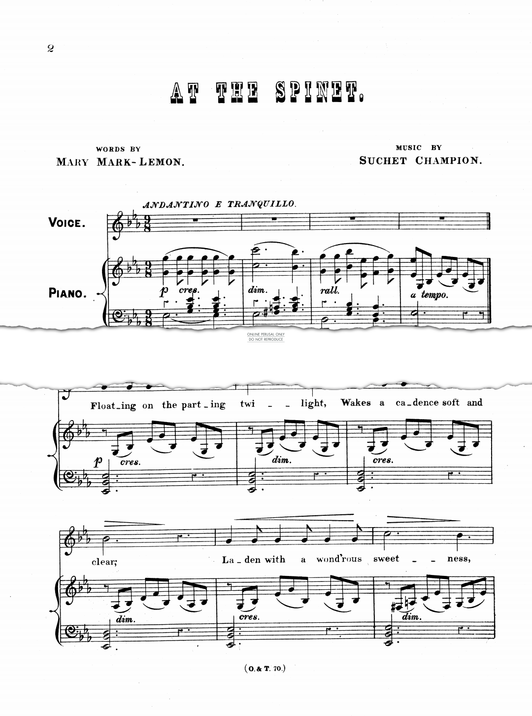 Produktgalerie: Seite 1 von 1 At The Spinet, Suchet Champion, Gesang, Klavier