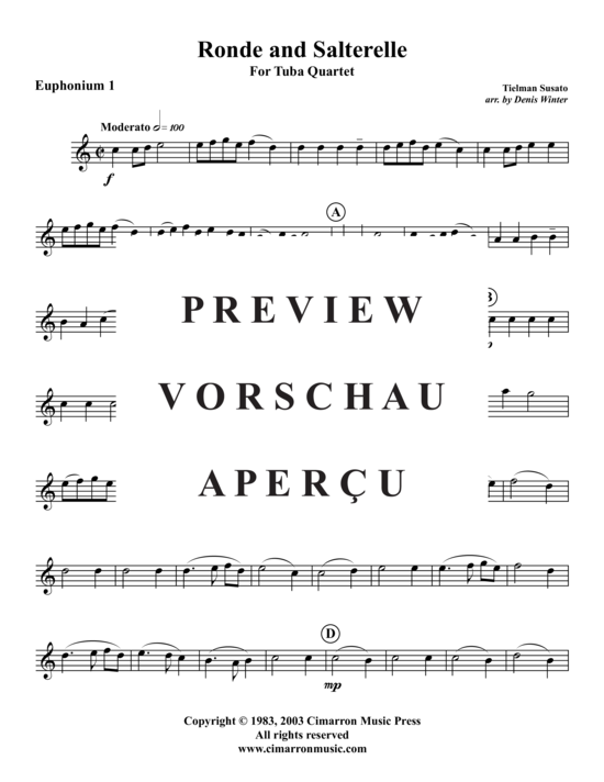 Product gallery: Page 6 of 13 Ronde u. Salterelle , , (Tuba Quartet: 2x Baritone, 2xTuba)