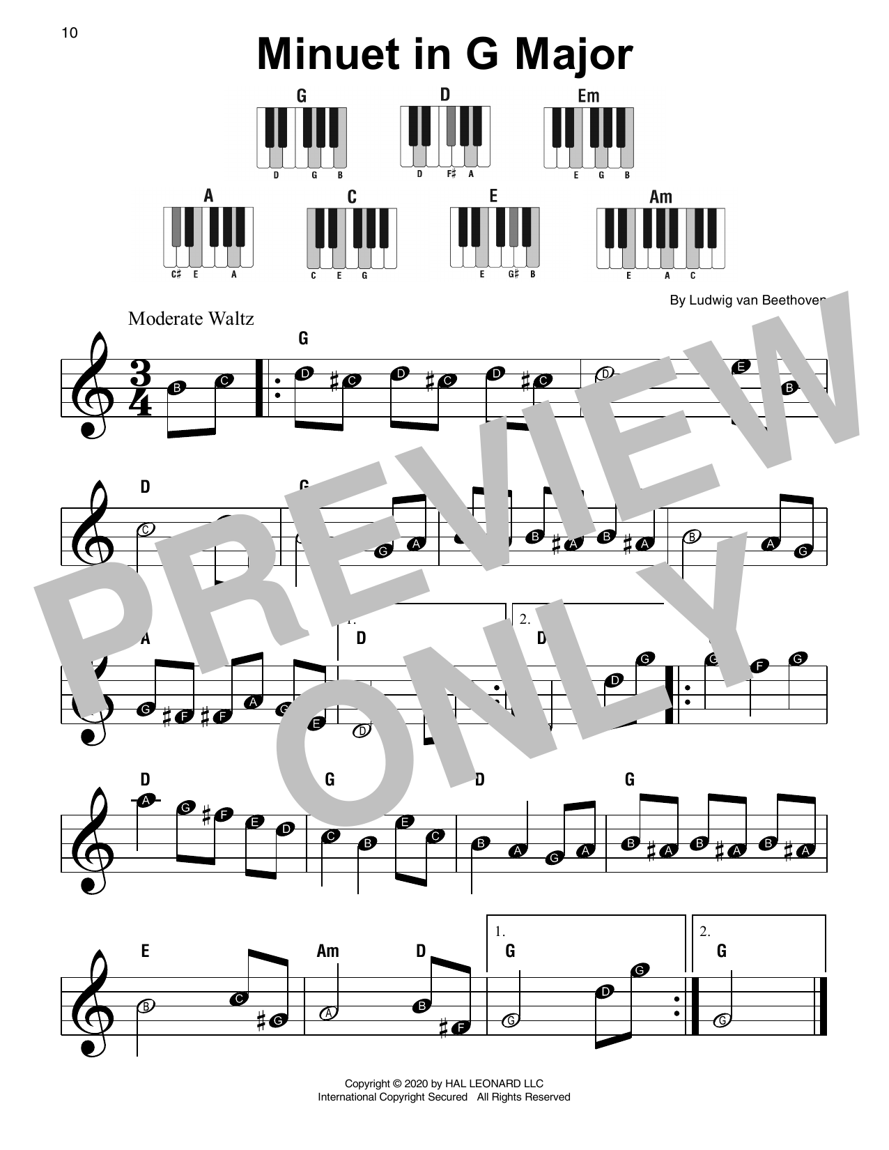Product picture to: Minuet In G Major