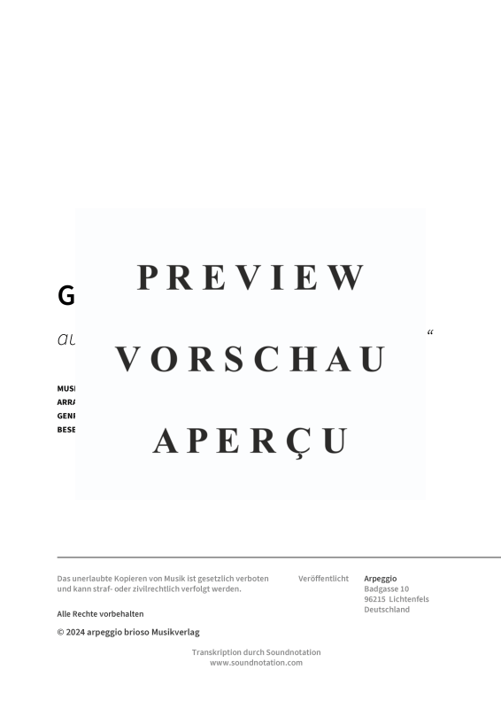 Produktgalerie: Seite 3 von 7 Guten Abend, schön Abend - aus dem Album Barock und Jazz zum Fest, , (Duett 2x Querflöte)
